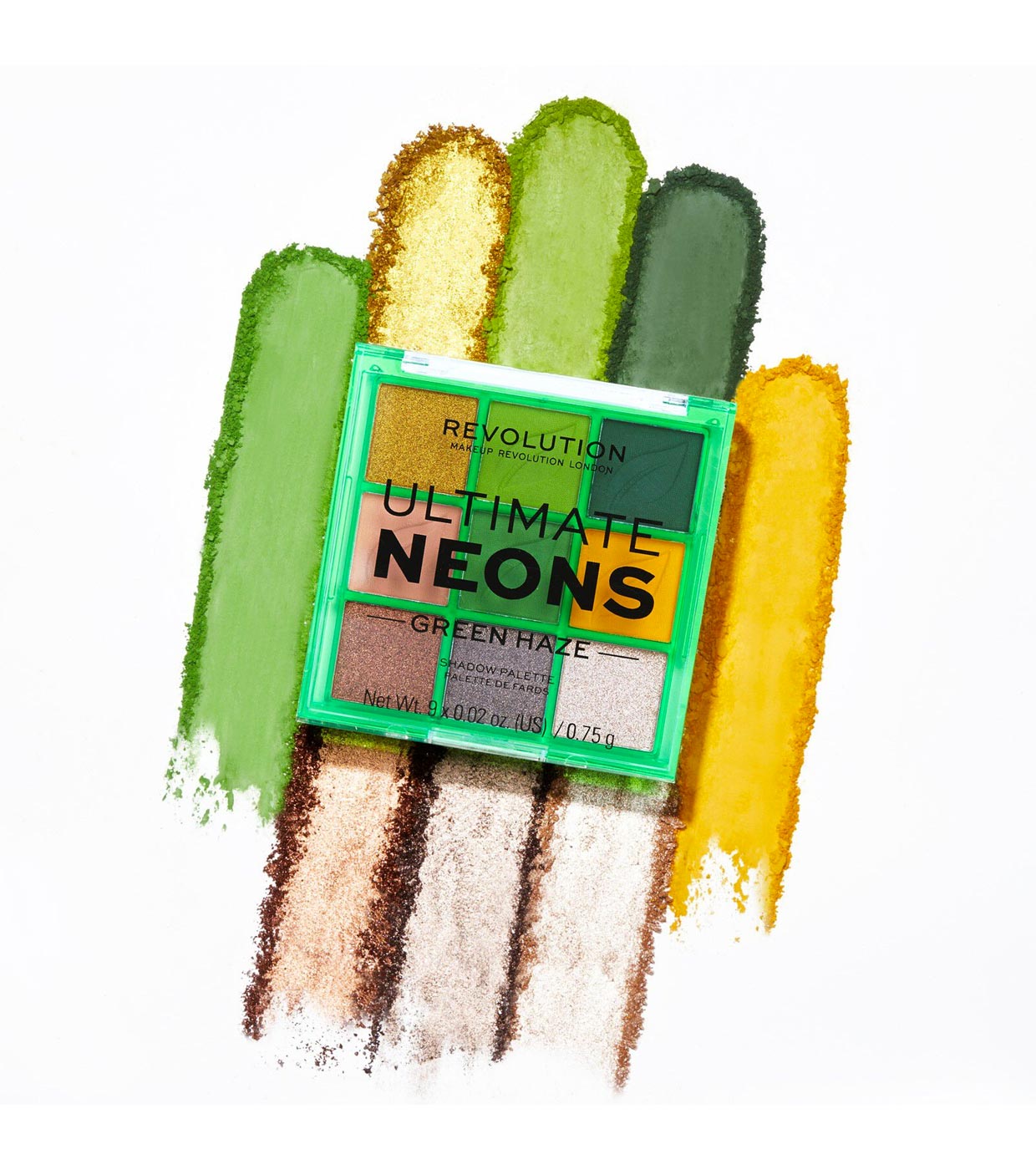 Revolution - *Artist Collection*  - Mini paleta de sombras Ultimate Neons - Green Haze