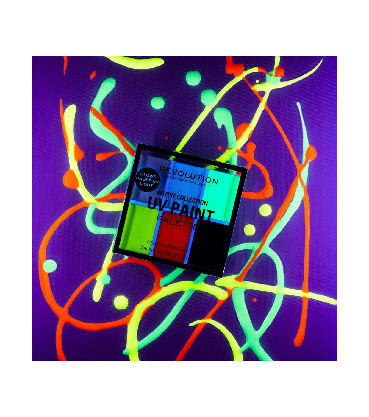 Revolution - *Artist Collection* - Paleta de cores Ultravioleta Aqua UV Paint
