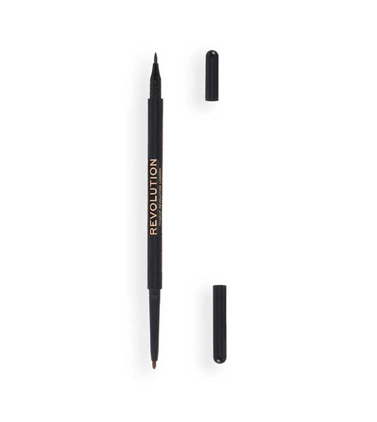 Revolution - Delineador Felt & Kohl Precision Dual Liner - Brown