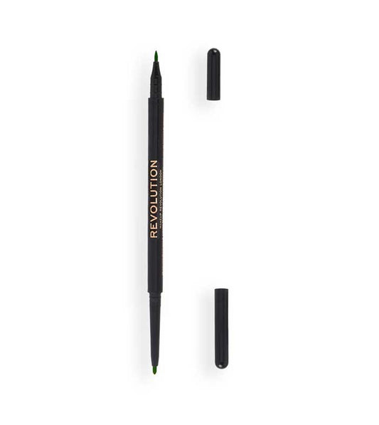 Revolution - Delineador Felt & Kohl Precision Dual Liner - Green