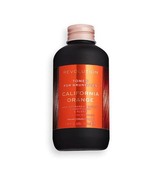Revolution Haircare - Coloração semipermanente para cabelos castanhos Hair Tones - California Orange