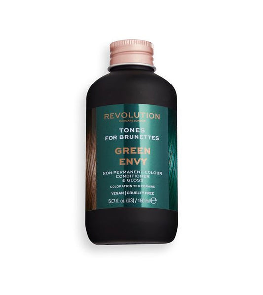 Revolution Haircare - Coloração semipermanente para cabelos castanhos Hair Tones - Green Envy