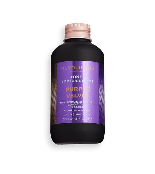 Revolution Haircare - Coloração semipermanente para cabelos castanhos Hair Tones - Purple Velvet