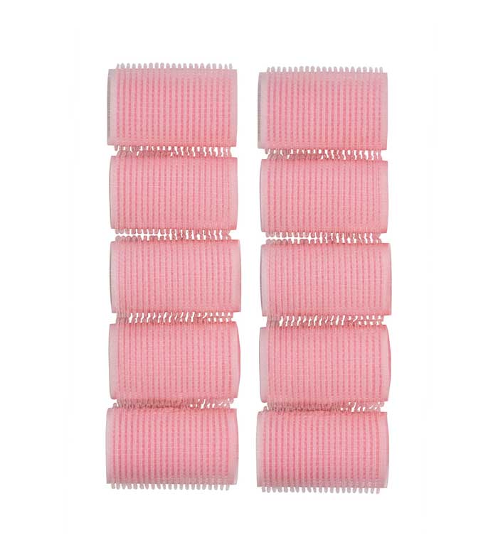Revolution Haircare - Conjunto de 10 rolos de velcro Mega Pink Rollers