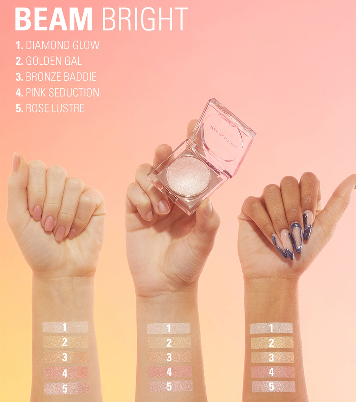 Revolution - Iluminador em pó Beam Bright - Diamond Glow