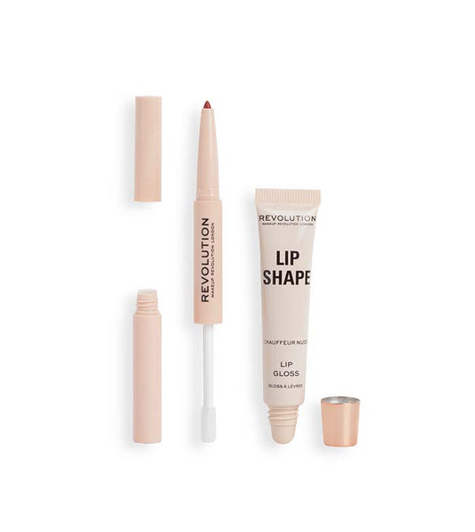 Revolution - Lip Shape Lip Set - Chauffeur Nude