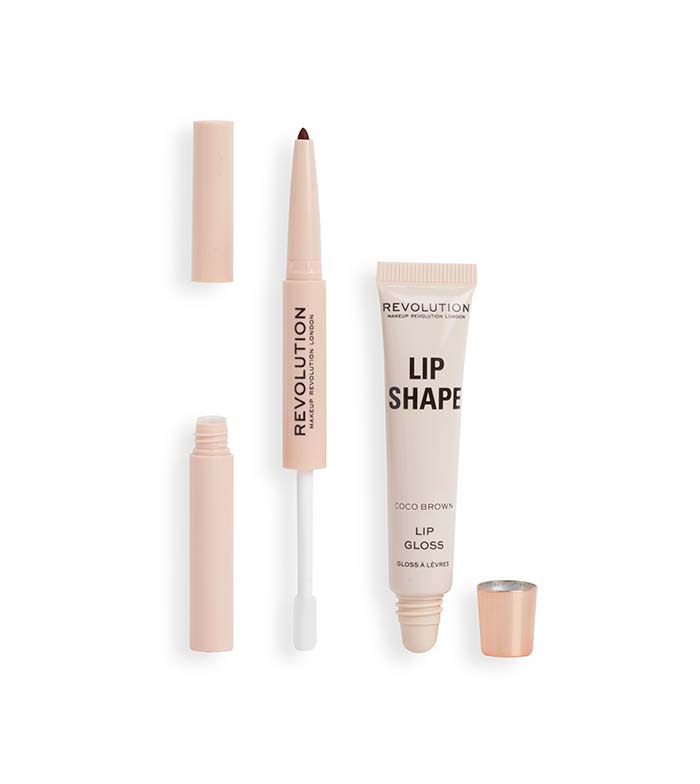 Revolution - Lip Shape Lip Set - Coco Brown