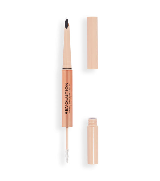 Revolution - Lápis de sobrancelha Fluffy Brow Filter Duo - Granite