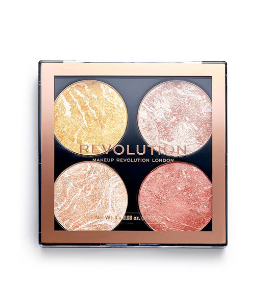 Revolution - Paleta de highlighters e bronzeadores Cheek Kit - Make it count
