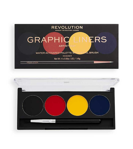 Revolution - Paleta de revestimentos Water Activated Graphic Liners - Artist Ego