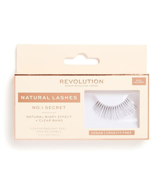 Revolution - Pestanas postiças Natural Lashes - Nº.1 Secret