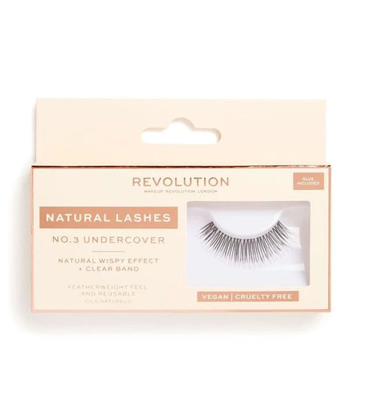 Revolution - Pestanas postiças Natural Lashes - Nº.3 Undercover