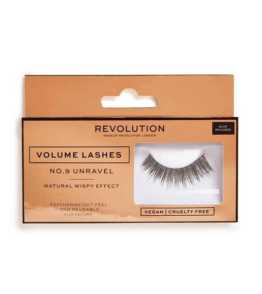 Revolution - Pestanas postiças Volume Lashes - Nº.9 Unravel