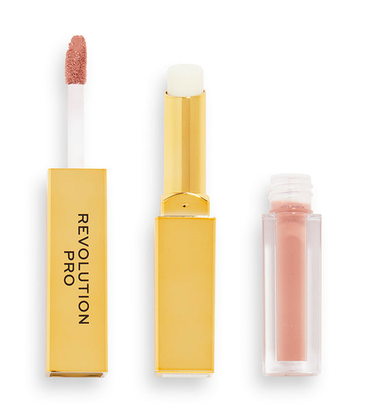 Revolution Pro - Batom Líquido + Bálsamo Duo Supreme Stay 24HR - Cashmere