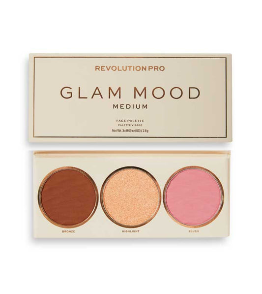 Revolution Pro - *Glam Mood* - Paleta de rostos - Medium