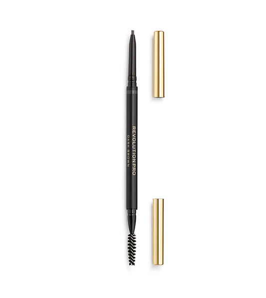 Revolution Pro - Lápis de sobrancelhas Define and Fill - Dark Brown