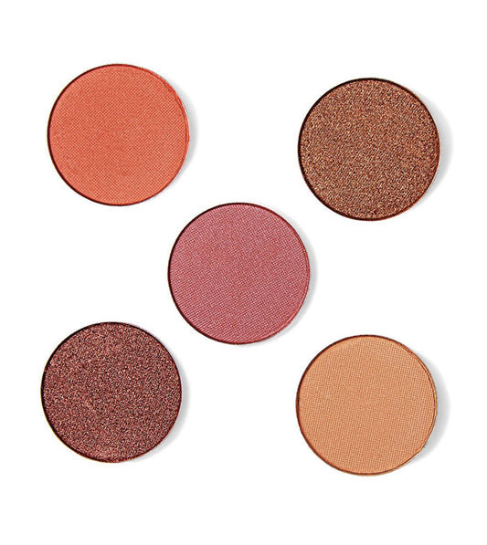 Revolution Pro - Pack de 5 sombras de olhos em godet magnéticas - Burnt