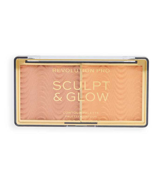 Revolution Pro - Paleta de rosto Sculpt & Glow - Medium-Deep