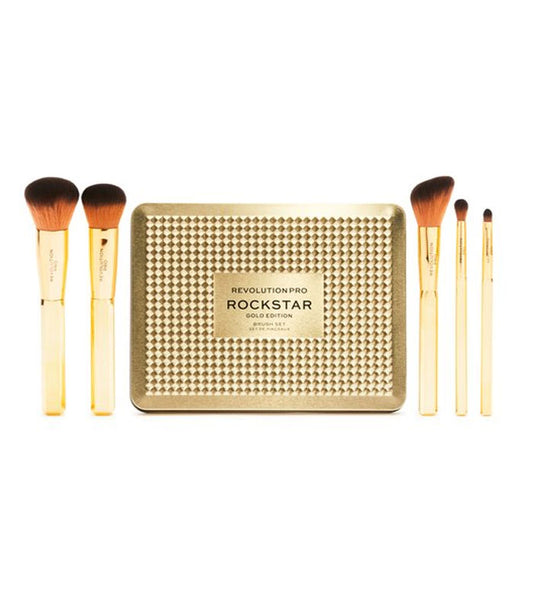 Revolution Pro - Conjunto de pincéis Rockstar Gold Edition