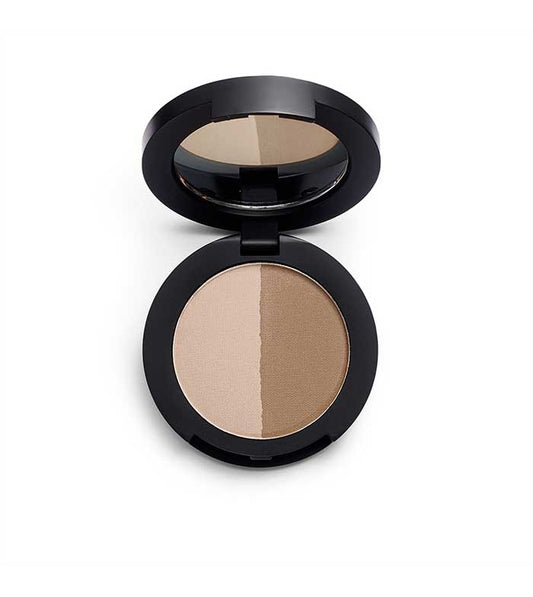 Revolution Pro  - Sombra de sobrancelha em pó Duo Brow - Medium Brown
