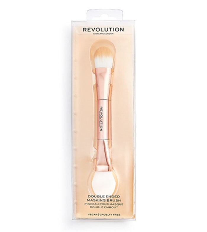 Revolution Skincare - Pincel dupla para máscara Double Ended Masking Brush