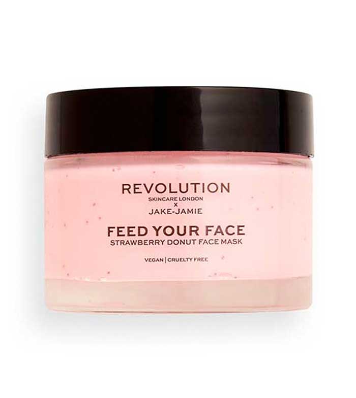 Revolution Skincare - Máscara iluminadora Feed your face x Jake-Jamie - Rosquinha de morango