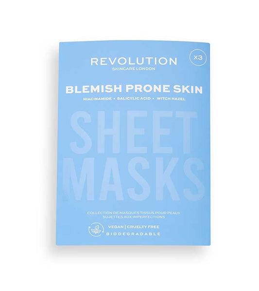 Revolution Skincare - Pacote de 3 máscaras para pele com imperfeições
