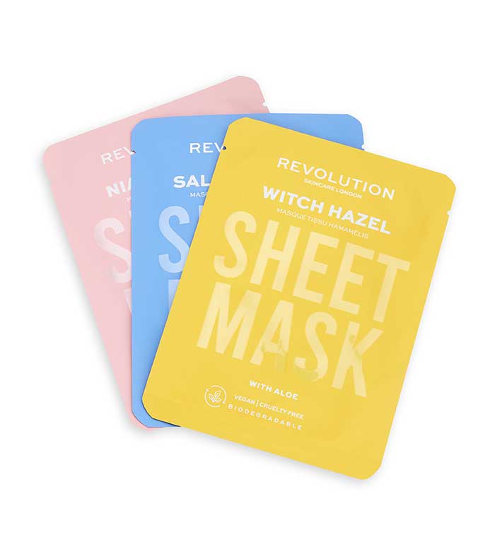 Revolution Skincare - Pacote de 3 máscaras para pele com imperfeições
