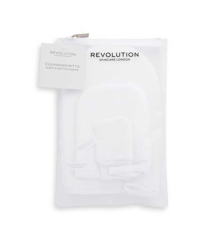 Revolution Skincare - Conjunto de luvas removíveis de maquiagem reutilizáveis