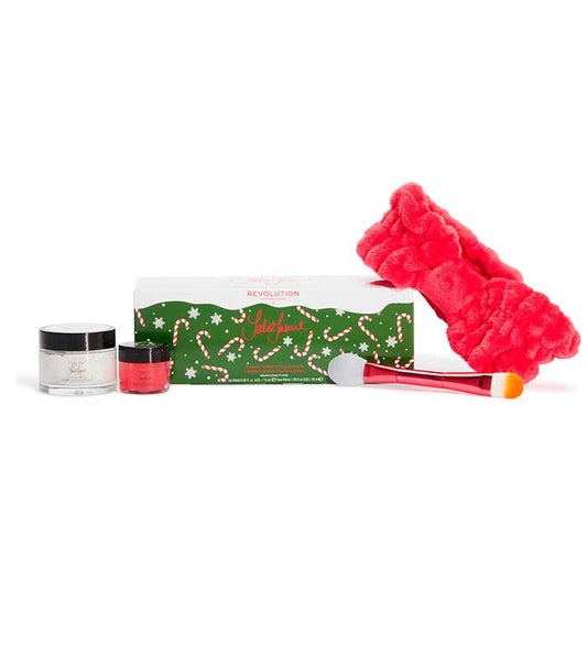 Revolution Skincare - Conjunto de presente Jake-Jamie Candy Cane Collection