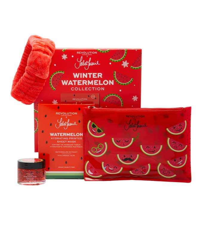 Revolution Skincare - Conjunto de presentes Jake-Jamie Winter Watermelon Collection