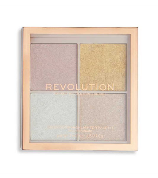 Revolution - *Ultimate Lights* - Paleta de iluminador em pó Cheek Glow Palette