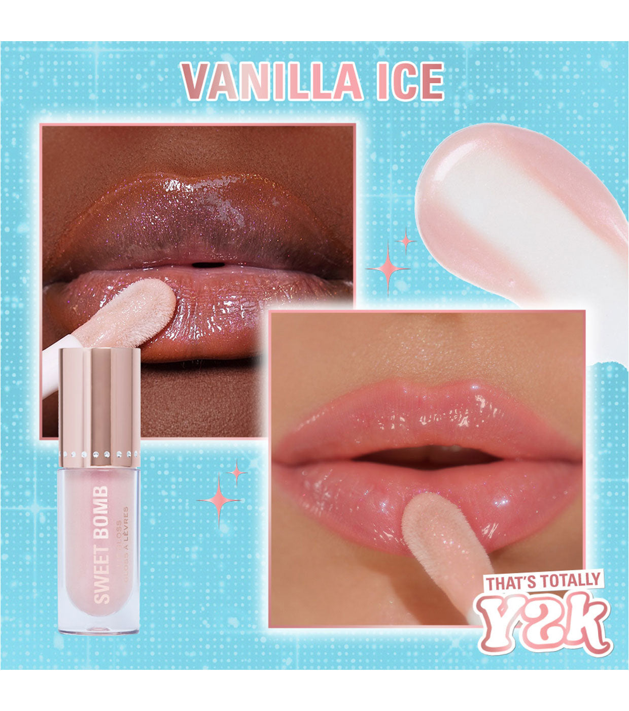 Revolution - *Y2K Baby* - Brilho labial Sweet Bomb - Vanilla Ice White Holo