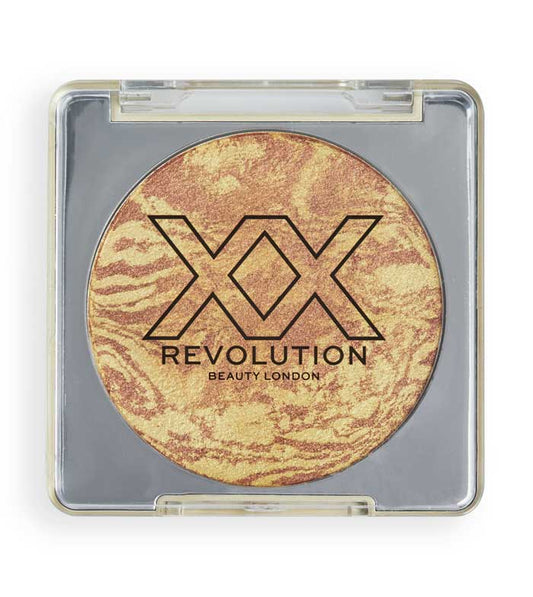 XX Revolution - Pó Bronzer Bronze Light Marbled Bronzer - Suntrap Mid